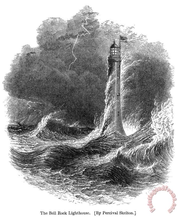 Bell Rock Lighthouse painting - Others Bell Rock Lighthouse Art Print