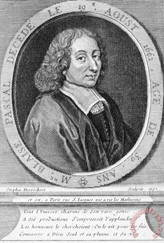 Others Blaise Pascal (1623-1662) Art Painting