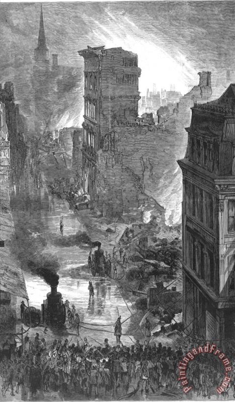Others Boston Fire, 1872 Art Painting