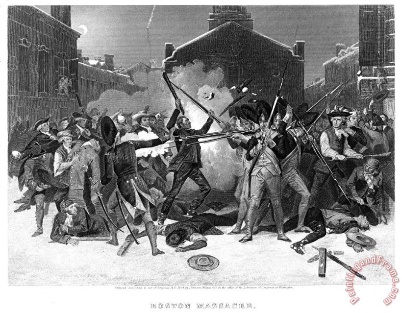 Others Boston Massacre, 1770 Art Painting