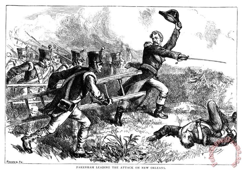 Others British Attack, 1815 Art Print