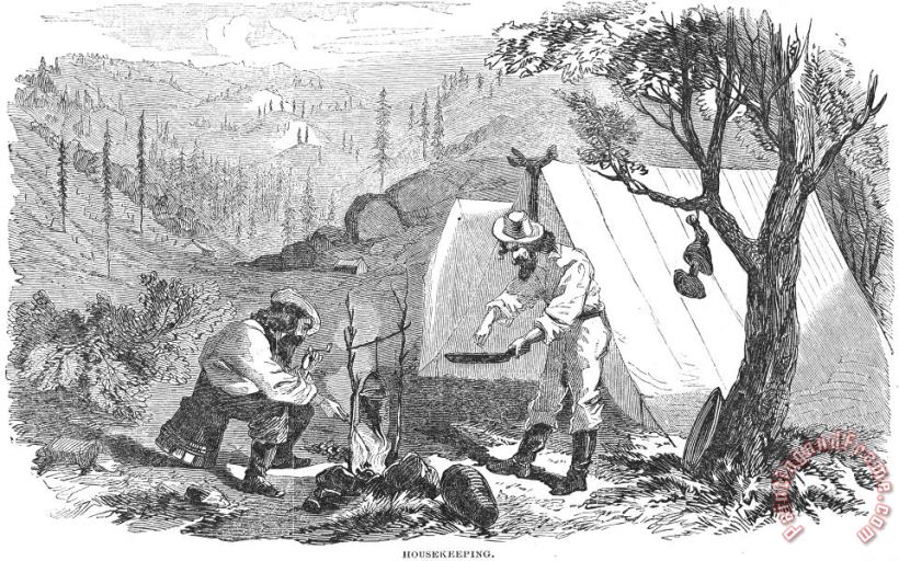 Others California Gold Rush, 1852 Art Painting