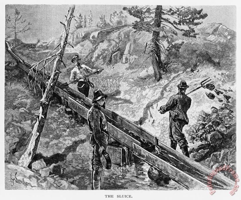 Others California: Mining, 1883 Art Painting