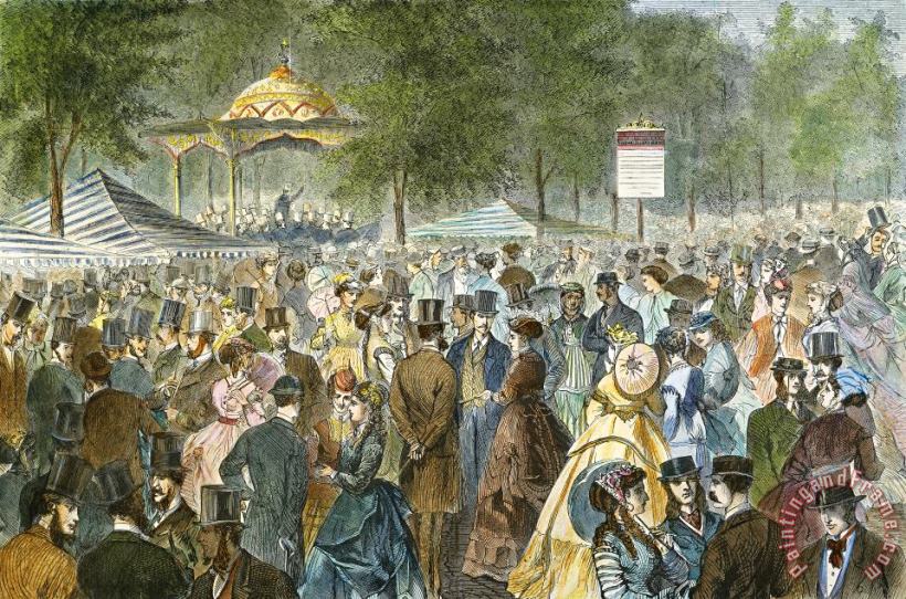Others Central Park, Nyc, 1869 Art Print