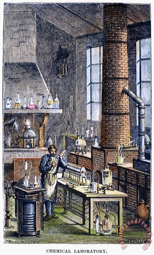 Chemical Laboratory, 1873 painting - Others Chemical Laboratory, 1873 Art Print