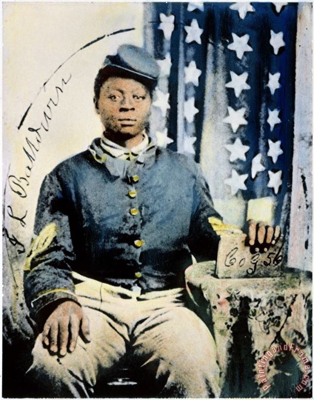 Civil War: Black Soldier painting - Others Civil War: Black Soldier Art Print