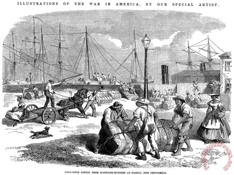 Civil War: Blockade, 1864 painting - Others Civil War: Blockade, 1864 Art Print