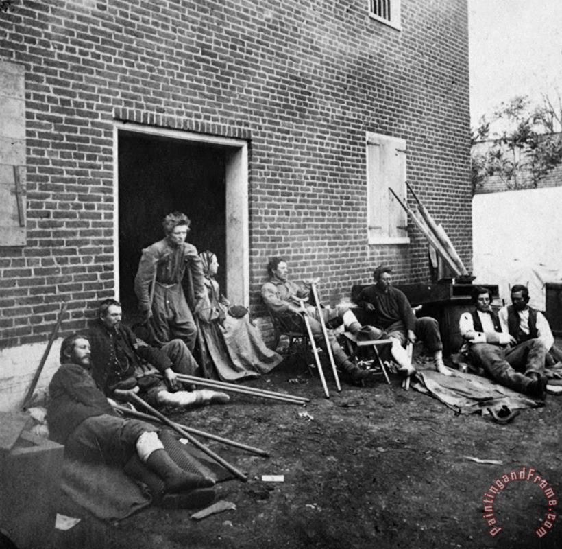 Civil War: Wounded, 1864 painting - Others Civil War: Wounded, 1864 Art Print