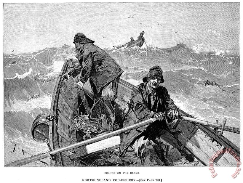 Cod Fishing, 1891 painting - Others Cod Fishing, 1891 Art Print