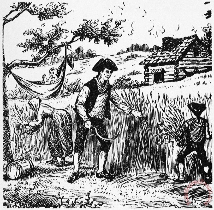 Others Colonial Farming Art Print