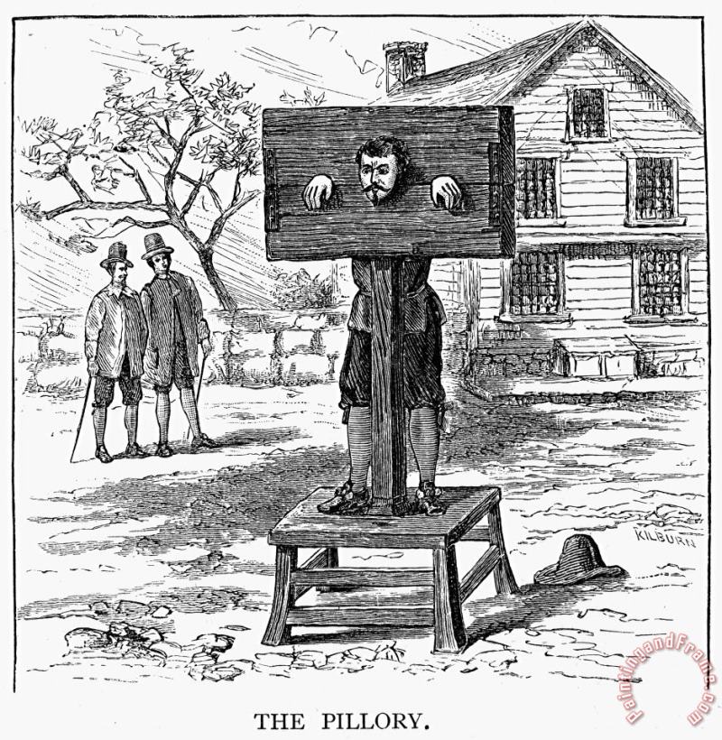 Others Colonial Pillory Art Print