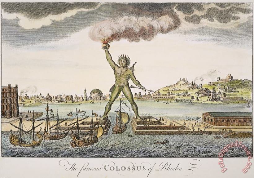 Others Colossus Of Rhodes Art Painting