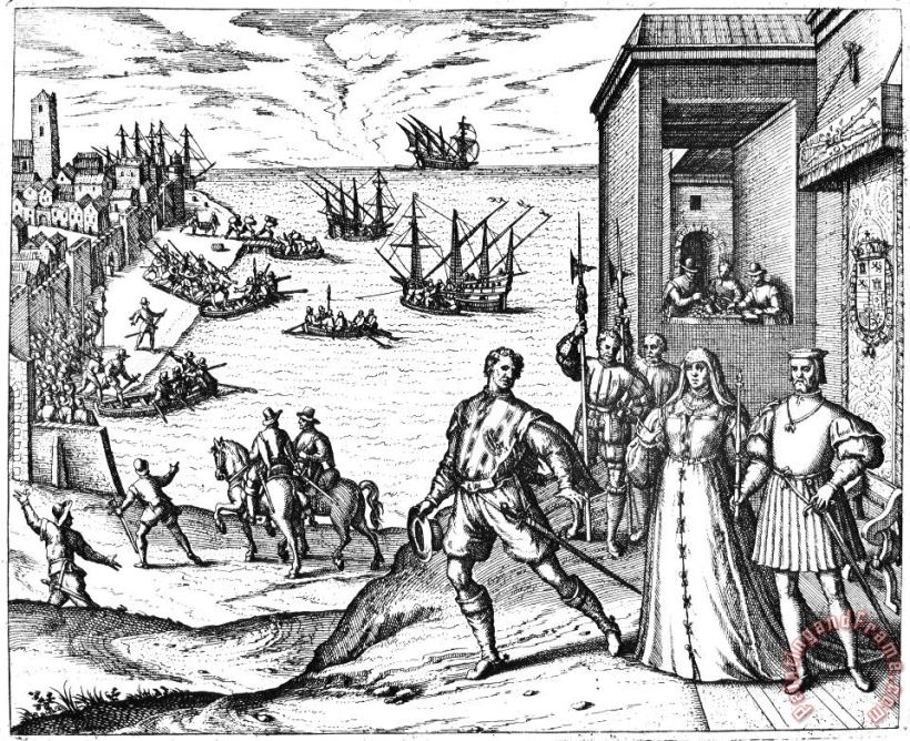 Others Columbus: Departure, 1492 Art Print