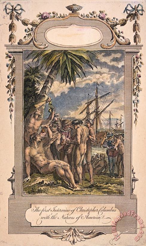 Columbus: Native Americans painting - Others Columbus: Native Americans Art Print