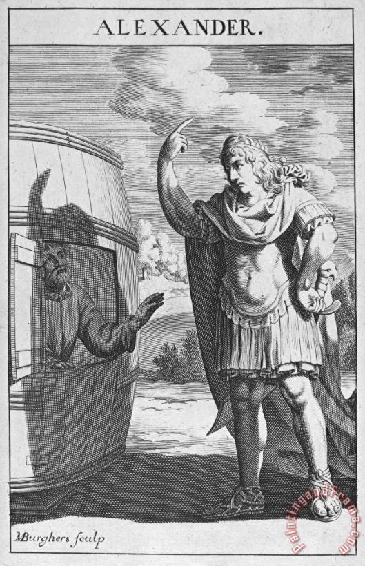 Others Diogenes & Alexander Art Print
