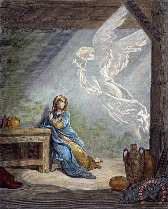 Others Dore: The Annunciation Art Painting
