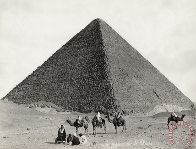 Egypt: Cheops Pyramid painting - Others Egypt: Cheops Pyramid Art Print