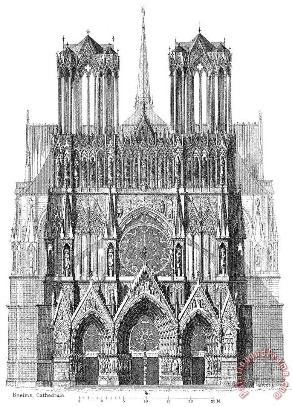 Others France: Reims Cathedral Art Painting