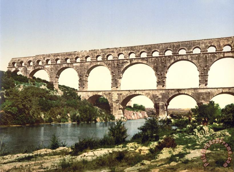 Others France: Roman Aqueduct Art Painting