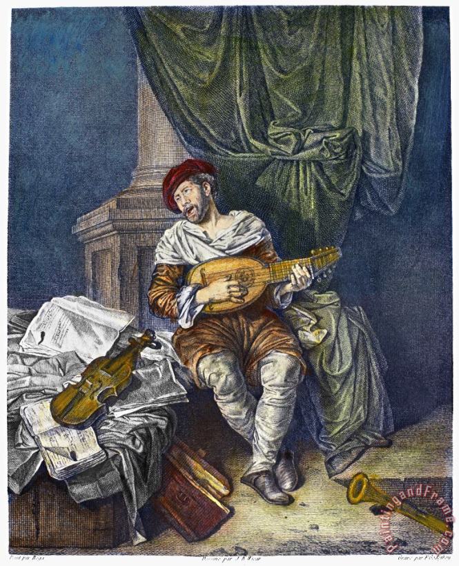 Guitar Player painting - Others Guitar Player Art Print