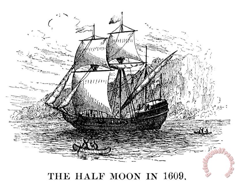 Half Moon, 1609 painting - Others Half Moon, 1609 Art Print
