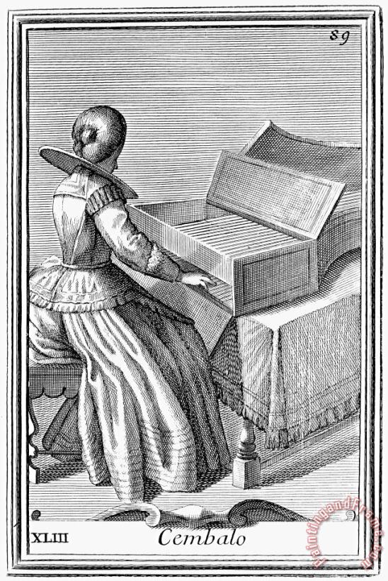 Harpsichord, 1723 painting - Others Harpsichord, 1723 Art Print