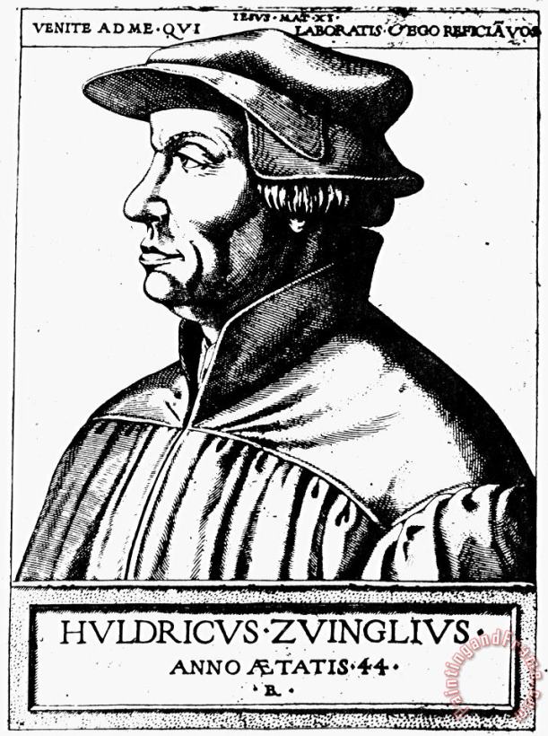 Huldreich Zwingli painting - Others Huldreich Zwingli Art Print