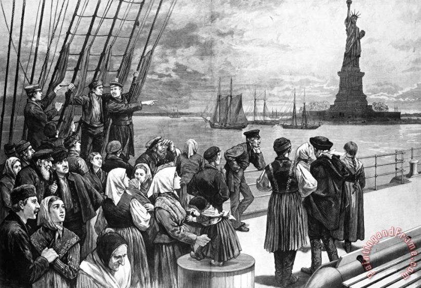 Immigrants On Ship, 1887 painting - Others Immigrants On Ship, 1887 Art Print
