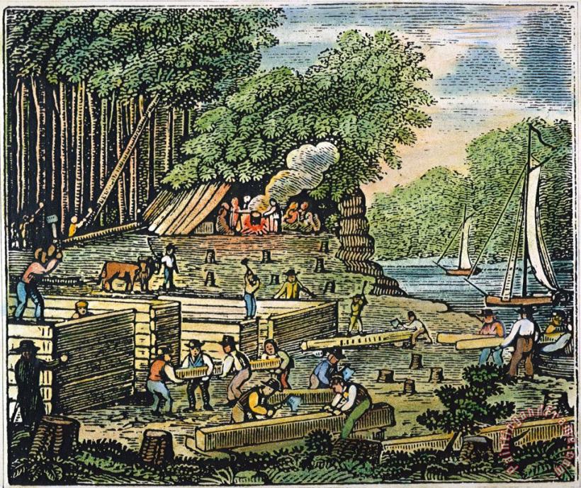 Jamestown: Settlement painting - Others Jamestown: Settlement Art Print