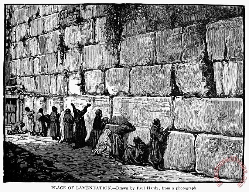 Jerusalem: Wailing Wall painting - Others Jerusalem: Wailing Wall Art Print