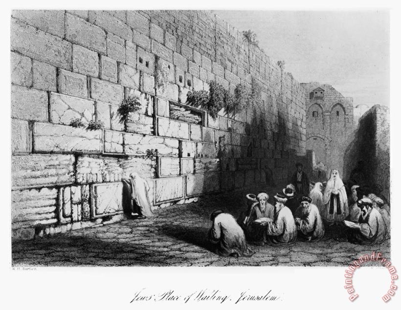 Jerusalem: Wailing Wall painting - Others Jerusalem: Wailing Wall Art Print
