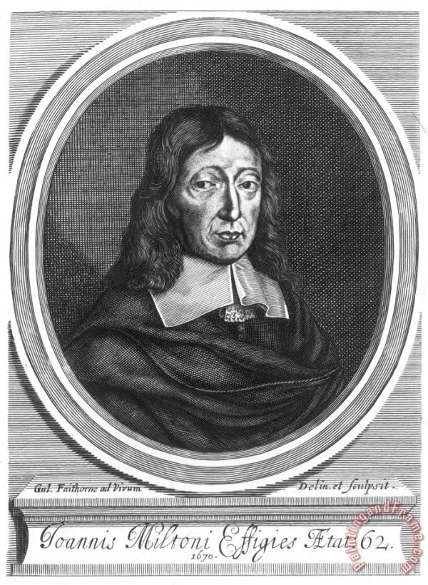 John Milton (1608-1674) painting - Others John Milton (1608-1674) Art Print