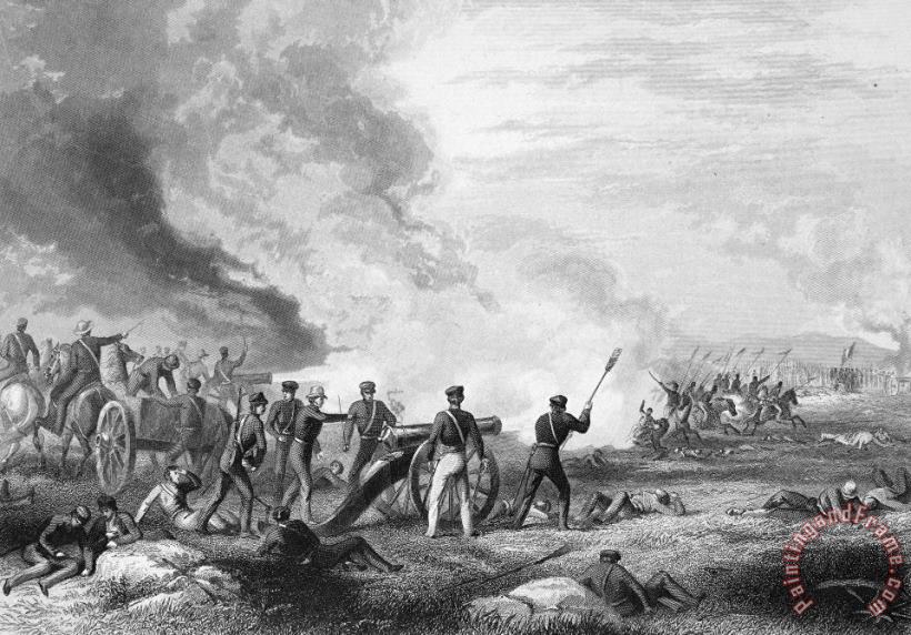 Mexican War: Palo Alto painting - Others Mexican War: Palo Alto Art Print