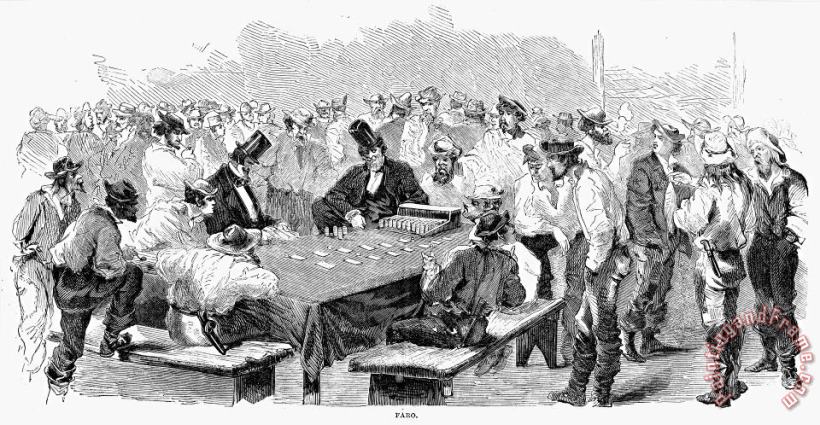 Others Miners Gambling, 1857 Art Print