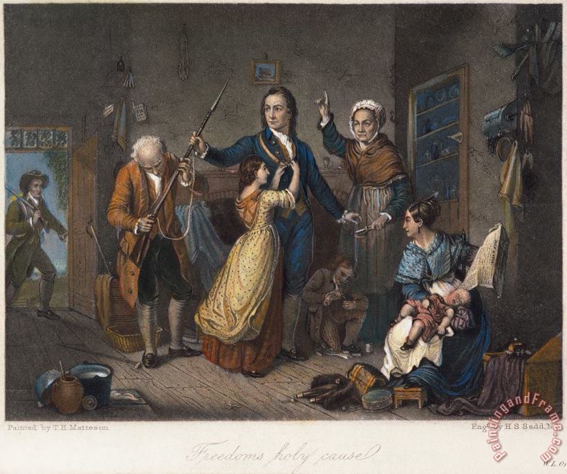 Others Minuteman: Family, 1776 Art Print
