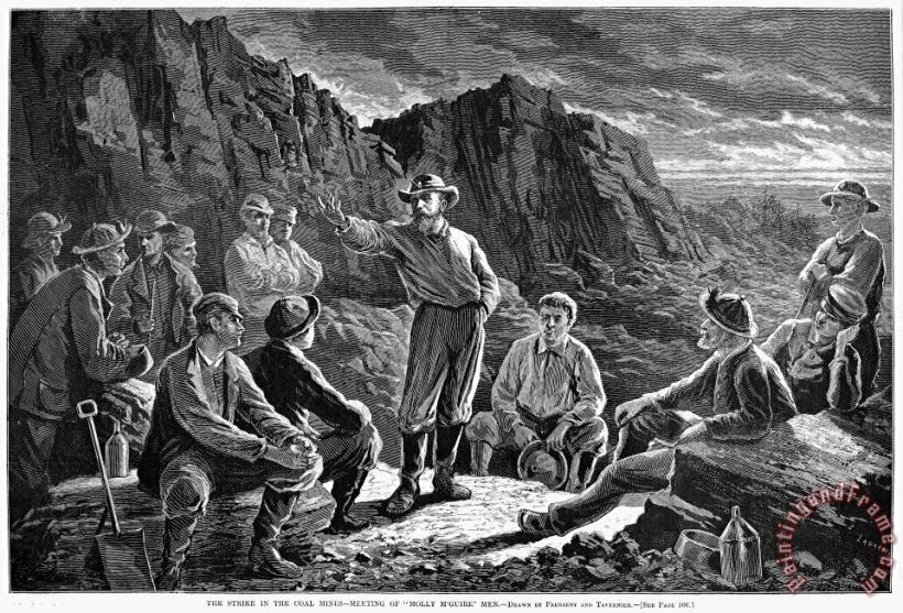 Molly Maguires, 1874 painting - Others Molly Maguires, 1874 Art Print