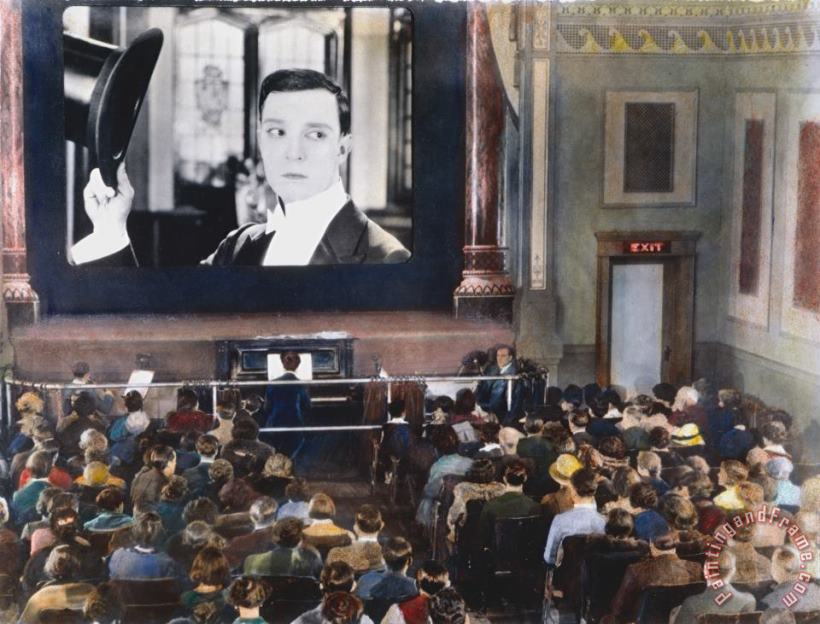MOVIE THEATER, 1920s painting - Others MOVIE THEATER, 1920s Art Print