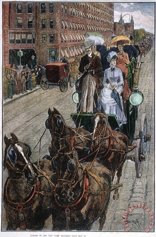 Others New York Coaching Club, 1885 Art Painting