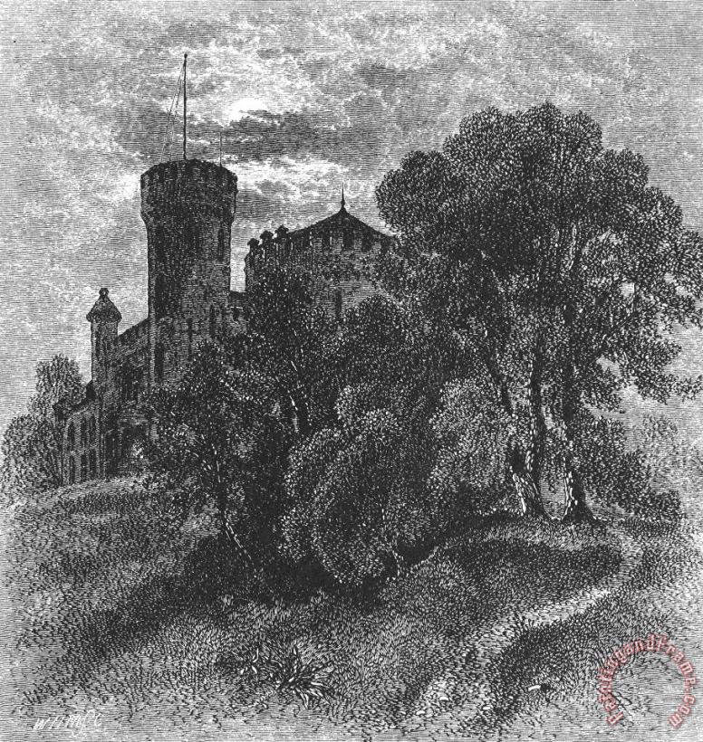 New York State: Castle painting - Others New York State: Castle Art Print