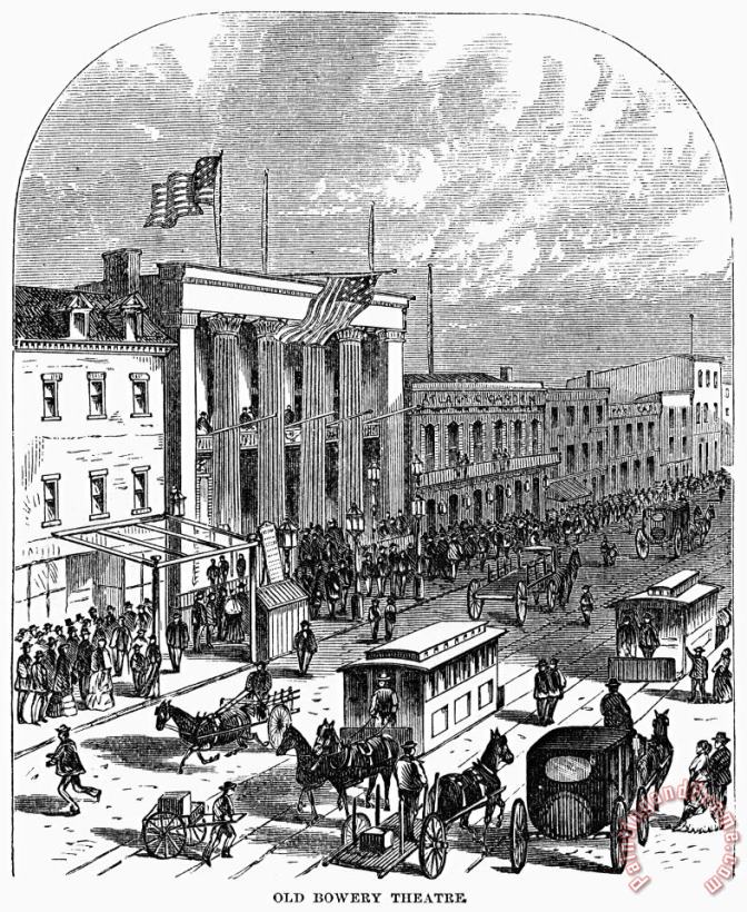 New York: The Bowery, 1871 painting - Others New York: The Bowery, 1871 Art Print