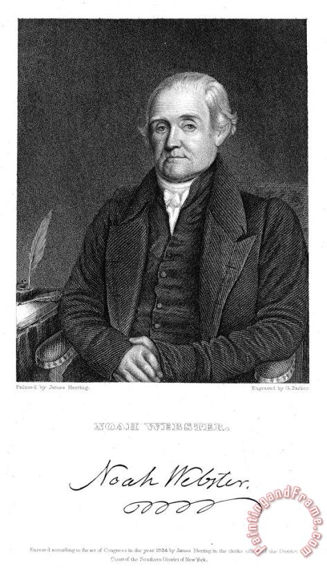 Others Noah Webster (1758-1843) Art Print