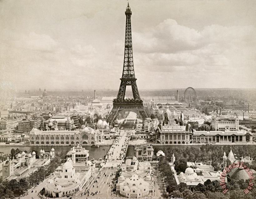 Others Paris: Eiffel Tower, 1900 Art Print