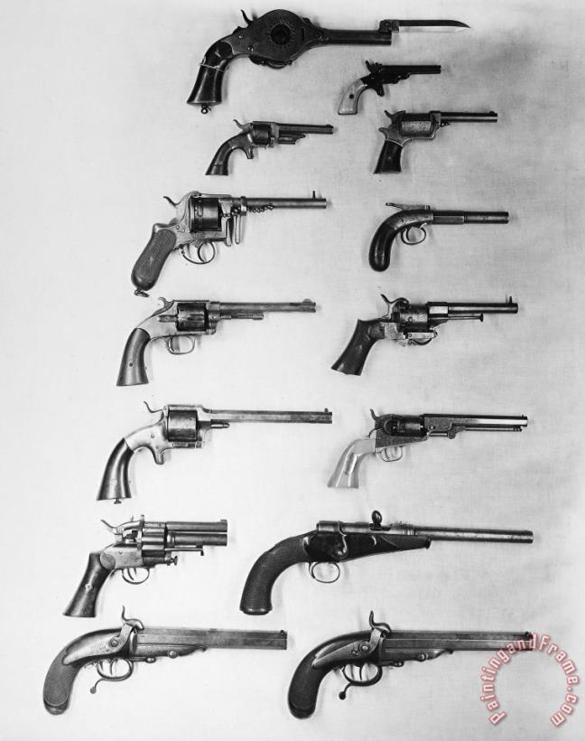 Pistols And Revolvers painting - Others Pistols And Revolvers Art Print