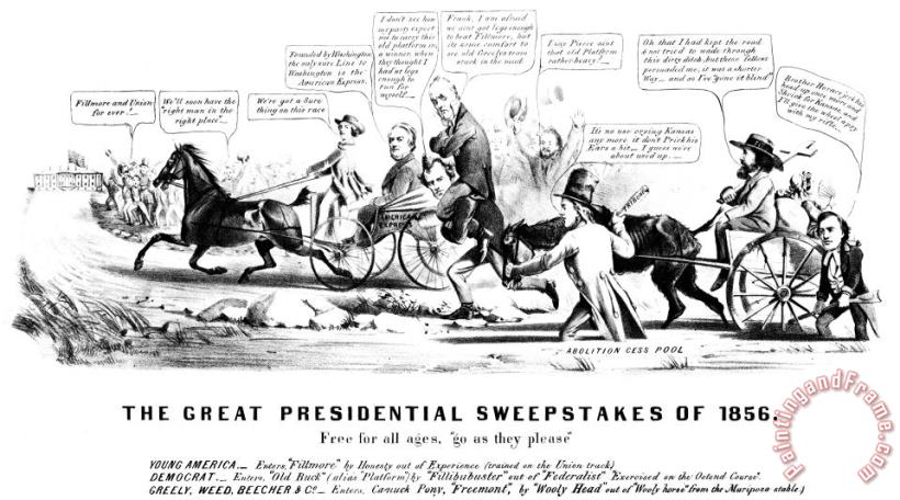Presidential Campaign, 1856 painting - Others Presidential Campaign, 1856 Art Print