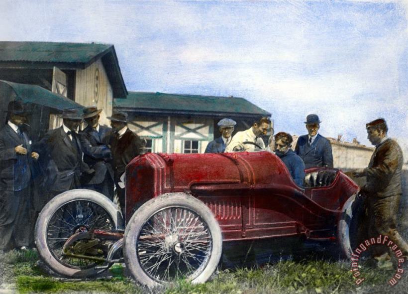 Race Car, 1914 painting - Others Race Car, 1914 Art Print