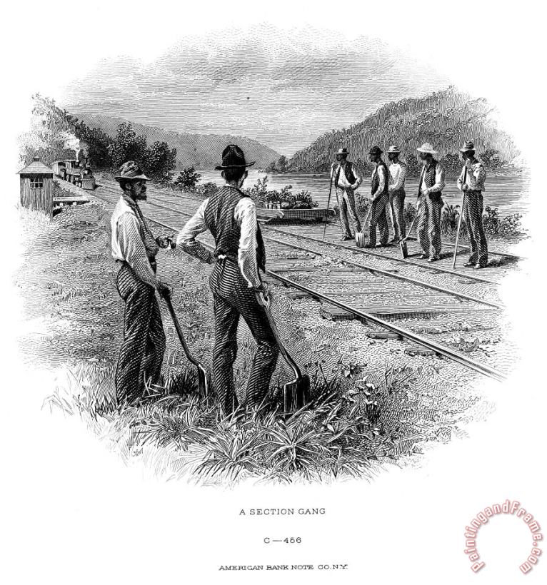 Railroad Construction painting - Others Railroad Construction Art Print