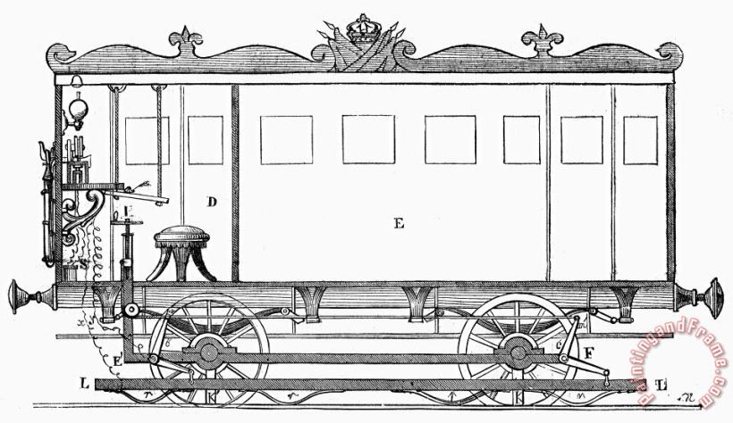 Railroad: Telegraph Car painting - Others Railroad: Telegraph Car Art Print