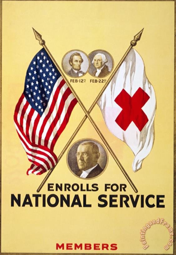 Red Cross Poster, 1919 painting - Others Red Cross Poster, 1919 Art Print