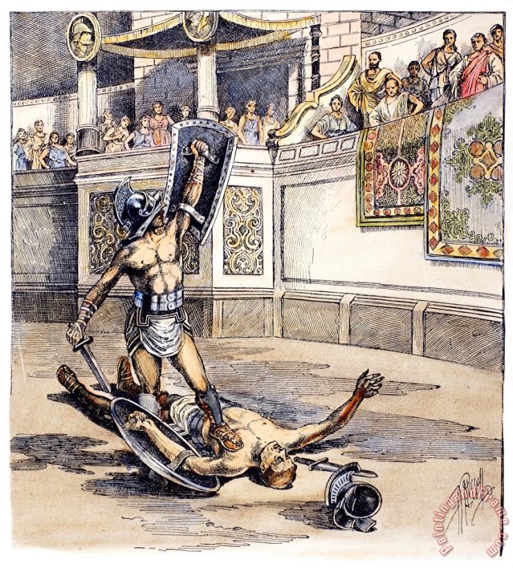 Others Roman Gladiators Art Print
