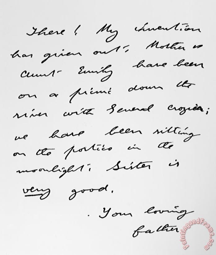 Others Roosevelt: Letter To Ethel Art Painting